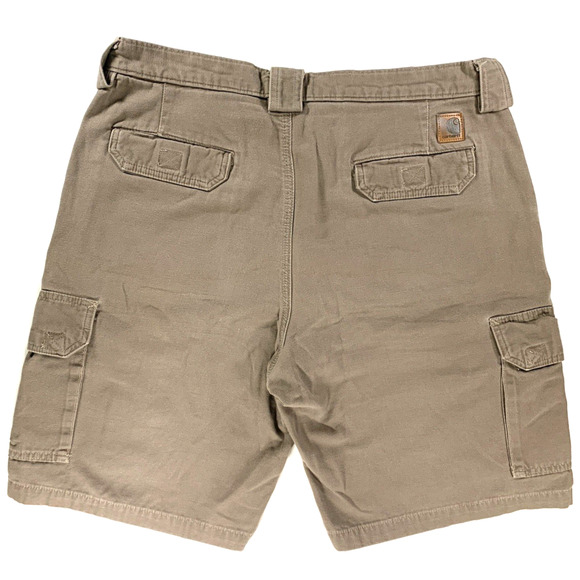 Carhartt Men's Size 36 Cargo Shorts Brown Khaki - Picture 2 of 8